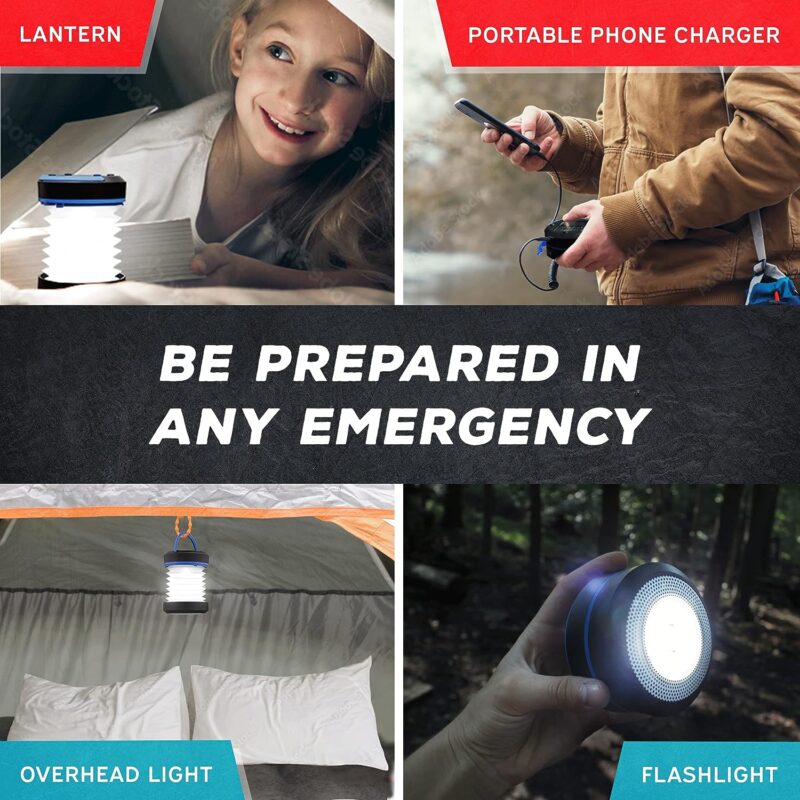 Kizen® Solar Lantern Collapsible LED Camping Lantern